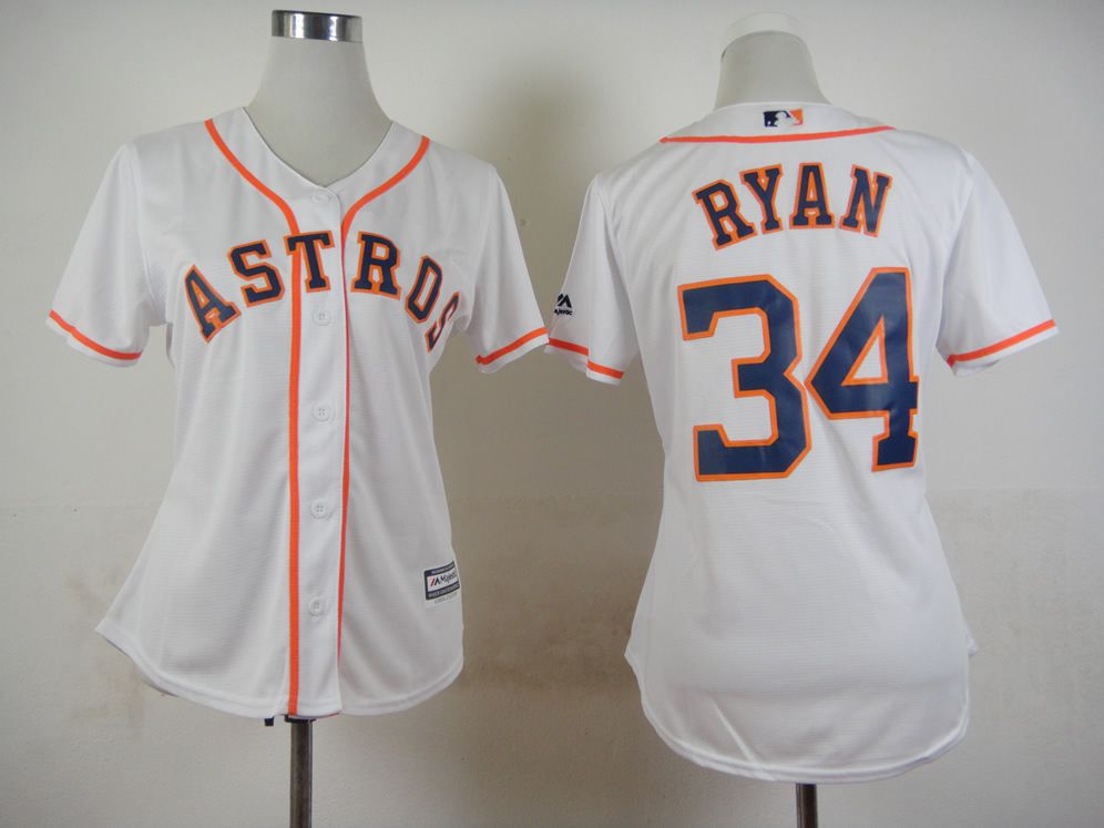 Women Houston Astros #34 Ryan White MLB Jerseys->women mlb jersey->Women Jersey